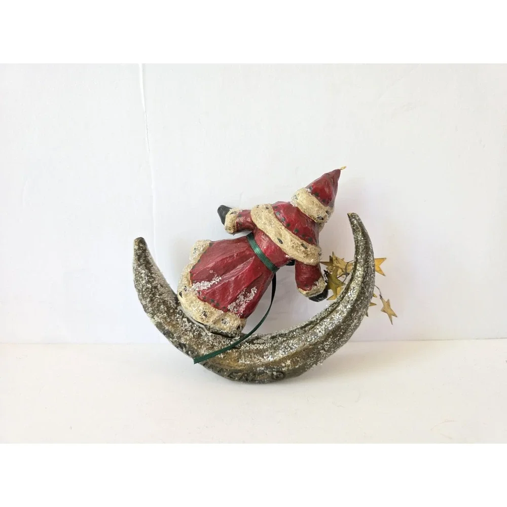Midwest Cannon Falls Pam Schufferl Christmas Ornament Santa Moon Stars